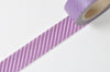 Purple Stripe Washi Tape 15mm Wide x 10 Meters Long A10584