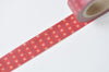Red Pattern Washi Tape Scrapbook Supply 15mm Wide x 10M Roll A10576