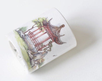 Vintage Pavilion Washi Tape With Release Paper 45mm wide x 3 Meters Roll A13129