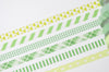Green Washi Tapes Set Skinny 6 Rolls A Set 6mm Wide x 5 Meters A13327