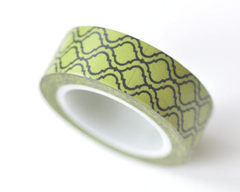 Green Washi Tapes 15mm Wide x 5 Meters A12051