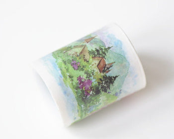 Natural Scenery Washi Tape Lined Scrapbooking Tape 45mm Wide x 3M Long A12132
