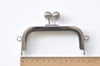 4" ( 11.5cm) Silver Purse Frame Ball Head Clutch Purse Frame With Screws 11.5cm x 5cm