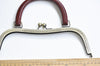 27cm ( 10") Antique Bronze Large Sewing Purse Frame With Natural Wood Handle