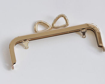 15cm Light Gold / Bronze Purse Frame Handle Purse Frame Bag Hooks 15cm x 5cm