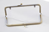 20cm  ( 8") Brushed Brass Purse Frame Clutch Bag Making