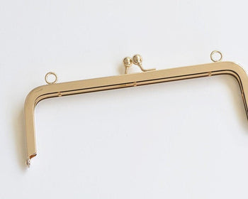 Light Gold Purse Frame With Screws 20cm x 7cm