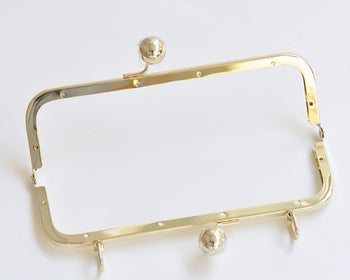 Gold Purse Frame Clutch Bag Purse Frame With Screws 20cm