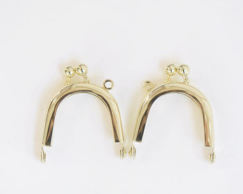 4cm Gold Purse Frame Coin Purse Frame 4cm (1 1/2")