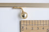 15.5cm Matte Gold Purse Frame Glue-In Style 15cm x 8.5cm ( 6" x 3 1/3")