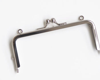 12.3cm (5") Silver / Light Gold Purse Frame Bag Hanger Wedding Bag Glue-In Style
