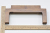 25cm ( 10") Retro Purse Frame / Large Wood Handle Purse Frame With Screws 25 x 10cm