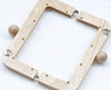 20cm ( 8") Retro Purse Frame Wood Handle Purse Frame With Screws Wood And Black Color 20 x 10cm