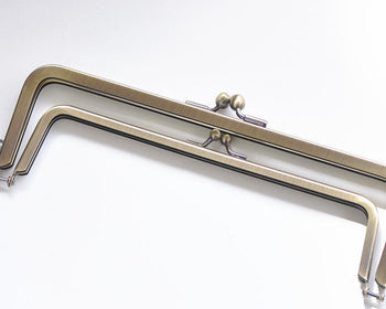 Bronze Double Purse Frame Glue In Handbag Hanger 20.5cm x 6.8cm