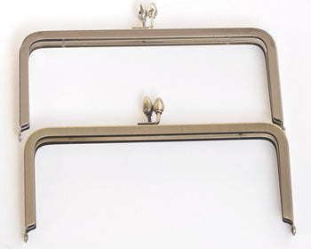 20cm Purse Frame Vintage Flower Kisslock Brushed Brass Bag Hanger With Screws 20cm x 8.5cm  ( 8" x 3 1/2") Bronze And Silver Color Available