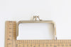 3" (10.5cm) Silver Purse Frame Two Pocket Bag Hanger 10.5 x 5cm (3" x 1 1/2")