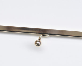 21cm x 6.5cm (8" x 2") Light Gold Purse Frame Clutch Bag Making Hanger Frame