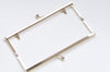 21cm x 6.5cm (8" x 2") Light Gold Purse Frame Clutch Bag Making Hanger Frame