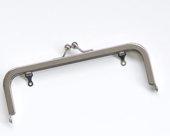 18cm ( 7") Silver Purse Frame Clutch Bag Glue-In Purse Frame 18x6.5cm