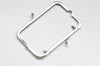 18cm ( 7") Silver Purse Frame Clutch Bag Glue-In Purse Frame 18x6.5cm