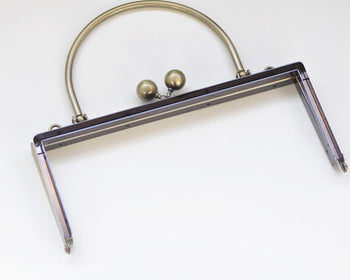 20cm (8") Brushed Bronze Purse Frame Brushed Brass Bag Hanger Side Opening Come With Screws 20x9cm