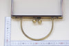 20cm (8") Brushed Bronze Purse Frame Brushed Brass Bag Hanger Side Opening Come With Screws 20x9cm