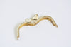 9.5cm ( 3") Mini Gold Lovely Heart Purse Frame 9.5x6cm