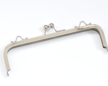 7" Silver Purse Frame Clutch Bag Purse Making Supplier 19cm x 6cm ( 7" x 2")
