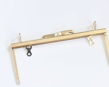 17.5cm( 6.8") Light Gold Purse Frame Bag Hanger 17.5x7.5cm