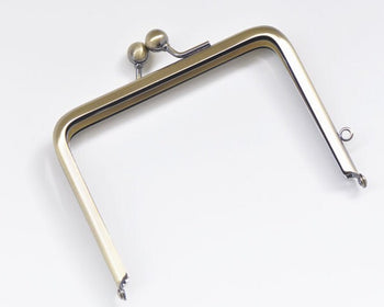 12cm Brushed Brass Purse Frame Bag Hanger Wedding Bag Glue-In Style 12x8.9cm