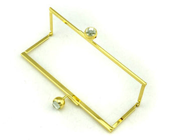7"(18.5cm) Vintage Gold Purse Frame 18.5cm x 6.5cm