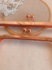 Vintage Rose Gold Bag Purse Frame Two Sizes 18cmx6.5cm /12cmx6.5cm