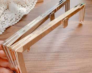 27cm (10 1/2") Vintage Purse Frame Large Bag Hanger Glue-In Style 27 x 6cm