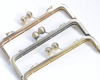 Metal Purse Frame Clutch Bag Purse Frame With Screws Three Colors 20cmx6.5cm