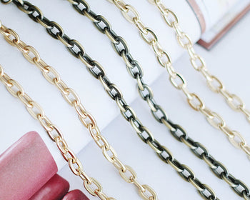 5mm Retro Purse Frame Bag Chain With Two Lobsters Bronze/Light Gold/Matte Gold