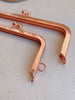 Vintage Rose Gold Bag Purse Frame Two Sizes 18cmx6.5cm /12cmx6.5cm