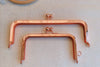 Vintage Rose Gold Bag Purse Frame Two Sizes 18cmx6.5cm /12cmx6.5cm