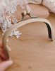 12cm (5") Bronze Purse Frame Bag Hanger Wedding Bag Glue-In Style 12x7cm