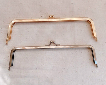 Silver Bag Purse Frame Ladder-shaped Clutch Purse Frame 18.8 x 4.8cm