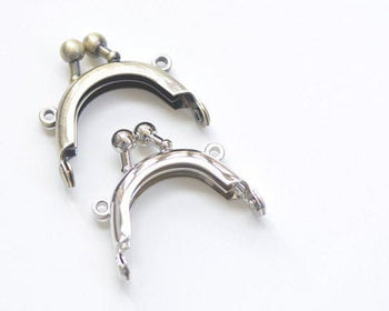 4cm Silver/Bronze Purse Frame Mini Bag Frame 4x2.5cm