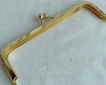 16.5cm( 6 1/2") Gold Purse Frame Bag Making Frame Glue-In Style