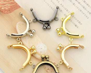 10 Pieces Mini Purse Frame Light Gold/Bronze/Silver/Matte Silver/Matte Gold 4x2.5cm