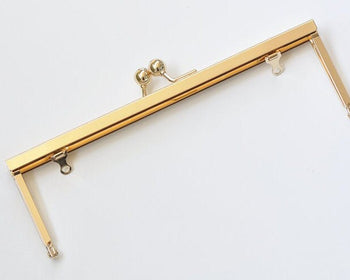 Light Gold Opening Channel Purse Frame  20.3cm x 6.4cm