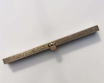 19cm Retro Wedding Purse Frame Bar Lock Wallet Purse Frame Bronze Color Sewing Style