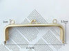 15.5cm ( 6") Purse Frame Matte Gold Tube Bag Frame Glue-In Style 15.5 x 5.5cm