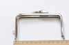 4" ( 11.5cm) Silver Purse Frame Kiss Lock Bag Purse Frame Glue-In Style 11.5cm x 6.8cm