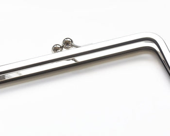Silver Rectangular Purse Frame Clutch Bag Purse Frame Glue In Style 20cm x 7cm