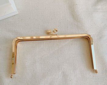 6" Purse Frame Bronze Bag Hanger Glue-In Style 15.5cm x 7.5cm