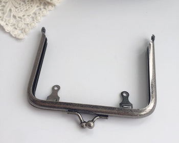 10cm Vintage Silver Purse Frame With Inside Loops 10cm x 7.5cm