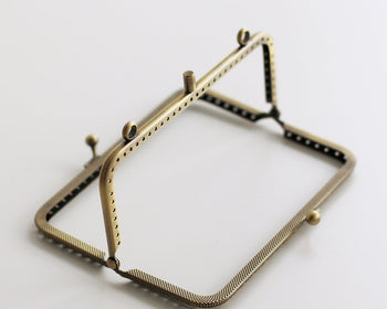 Double Purse Frame Sewing Style Handbag Hanger With Kiss Closure Pick Size
